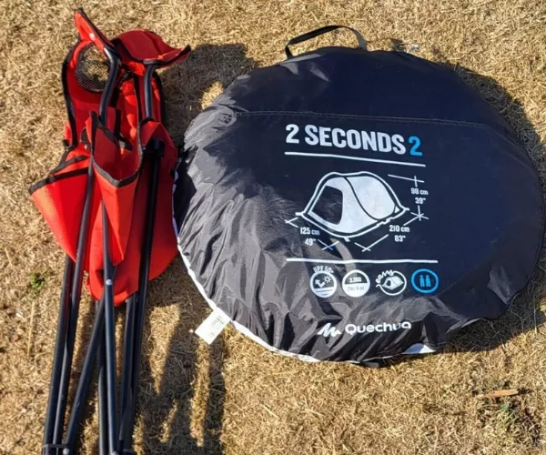 Quechua 2 Seconds 2 Man Pop up Tent Packed